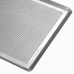 Perforated baking tray aluminum ,H=10,L=530,B=325mm metal.