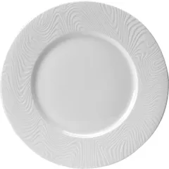 Plate “Optic” with wide edges  porcelain  D=320, H=17mm  white