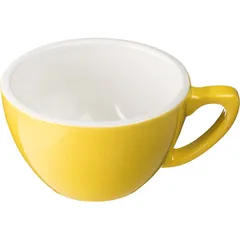 Coffee cup “Pur-Amor”  porcelain  200ml  D=97/50, H=60, L=125mm  yellow, white