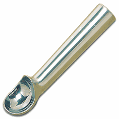 Ice cream spoon aluminum D=51mm metal.