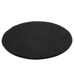 Блюдо для подачи круглое сланец натур. D=33см черный