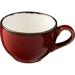 Чашка чайная «Джаспер» фарфор 200мл белый,красный, Объем по данным поставщика (мл): 200