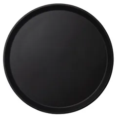 Поднос прорезиненный круглый «Камтрид» стеклопласт. D=35,5см черный