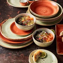 Тарелка «Крафт Грин» мелкая фарфор D=28,H=2см зелен., изображение 4