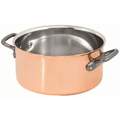 Pan stainless steel, copper 5.4l D=24,H=12cm copper