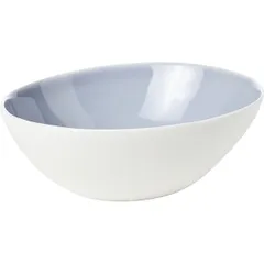 Salad bowl ceramics ,H=63,L=163,B=143mm blue,white