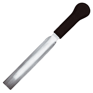 Нож д/хамона сталь,пластик ,L=390/210,B=32мм черный,металлич.