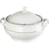 Супница «Афродита» фарфор 2,7л D=29,H=19см белый,золотой