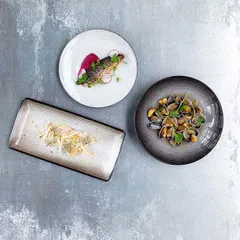 Блюдо «Свелл» прямоугольное керамика ,L=30см коричнев., изображение 2