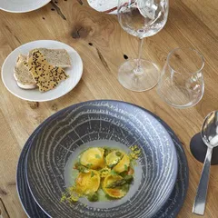 Блюдце «Арборесценс» для стакана 80 мл фарфор D=14см слон.кость, изображение 3