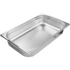 Gastronorm container (1/1) with handles  stainless steel  10 l , H=10, L=53, B=32.5 cm  metal.