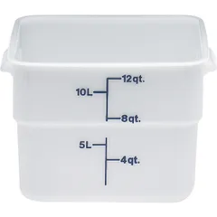 Container for products graduated plastic 11.4l ,H=21,L=31,B=25.6cm white