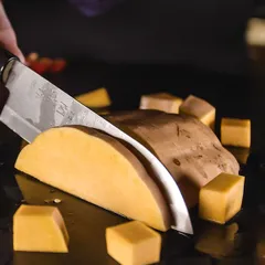 Нож кухонный «Киото» двусторонняя заточка сталь нерж.,дерево ,L=30/18,B=4см, изображение 2