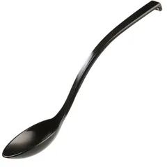 Spoon for compliment 6*3cm [6pcs] 6*3cm[6pcs] plastic black