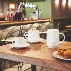 Блюдце «Интэнсити Барил» для чашки Q3634 стекло D=15,4см белый, изображение 4