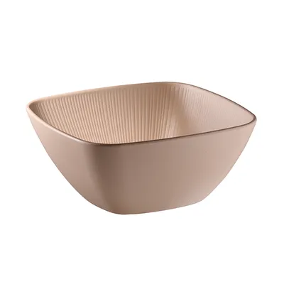 Салатник «Нэро» пластик 3,5л ,H=11,L=25,B=25см бежев.