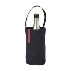 Container for cooling Wine Coolers bottles with handle  cotton, polyester  D=13.5, H=23cm  black