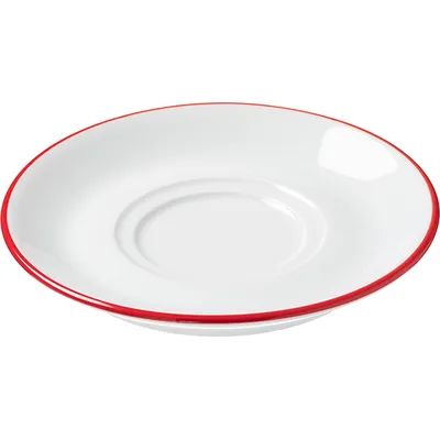 Блюдце с декором «Ретро Роте Пункте» фарфор D=14см белый,красный, изображение 2