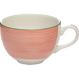 Чашка чайная «Рио Пинк» фарфор 340мл D=10,H=7см белый,розов.