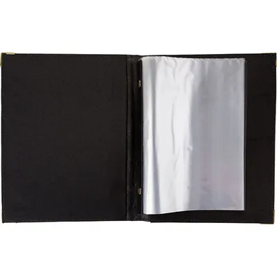 Папка-меню на винтах кожезам. ,H=7,L=24,B=20см черный, изображение 2