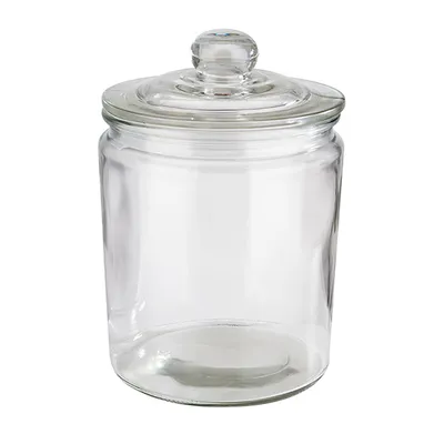 Банка «Классик» круглая с крышкой стекло,стекло 2л D=14,H=21,5см прозр.