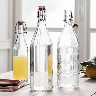 Бутылка «Свинг» с пробкой стекло,пластик 250мл D=64,H=192,L=50мм, Объем по данным поставщика (мл): 250, изображение 4