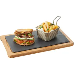 Корзинка для картофеля фри сталь нерж. ,H=60,L=105,B=90мм, изображение 3