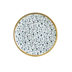 Тарелка «Калиф» мелкая фарфор D=23см белый,синий