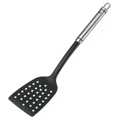 Kitchen spatula "Triunfo"  stainless steel, nylon , L=36 cm  black, metal.