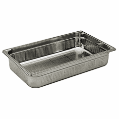 Gastronorm container (1/1) perforated  stainless steel , H=55, L=530, B=325mm  metal.