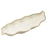 Блюдо для подачи «Кюпсели» керамика ,L=28,B=11см бежев.