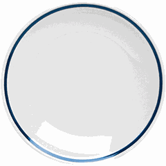 Small plate  porcelain  D=20cm  blue.