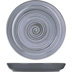 Plate “Pinky” small ceramics D=260,H=25mm gray