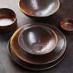 Соусник «Мак» фарфор 100мл D=8,H=3см медный, изображение 3