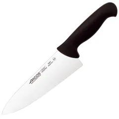 Нож поварской «2900» сталь нерж.,полипроп. ,L=335/200,B=57мм черный,металлич.