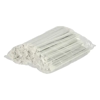 Трубочки в индивидуальной упаковке[200шт] полипроп.,бумага D=8,L=240мм черный