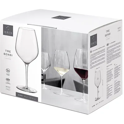 Бокал для вина «Инальто Трэ Сэнси» стекло 0,55л D=92,H=235мм прозр., Объем по данным поставщика (мл): 550, изображение 8