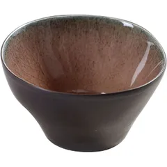 Salad bowl “Pure” ceramics 66ml D=75,H=45mm brown.