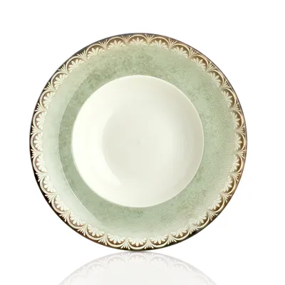 Тарелка для пасты d=25 cм,400мл.фарфор,серия "ROME", By Bone