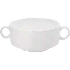 Broth cup “Kunstwerk”  porcelain  300ml  D=110, H=55, L=145mm  white