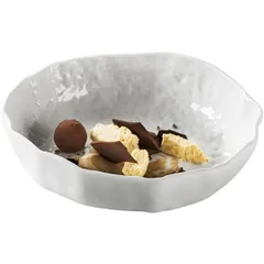 Salad bowl “Salina” porcelain 0.6l D=20cm white