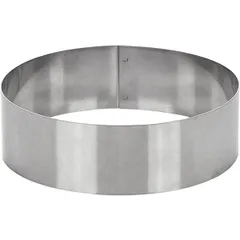 Pastry ring  stainless steel  D=20, H=6 cm  metal.