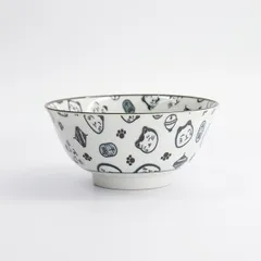 Салатник «Кэт Нэко» фарфор 0,5л D=15,H=7см белый,черный, изображение 3