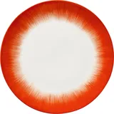 Тарелка «Де» №5 фарфор D=28см кремов.,красный