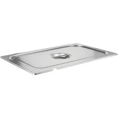 Крышка для гастроемкости GN 1/1 с вырезом для ложки сталь нерж. ,H=3,L=54,B=34см металлич.