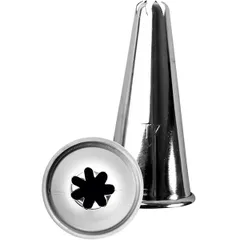 Pastry nozzle “7-pointed star”  stainless steel  D=35/13, H=65mm  metal.