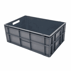 Container for storing glasses Hmax=235mm polyprop. ,H=25,L=60,B=40cm gray