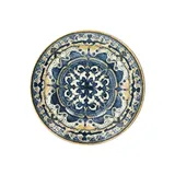 Тарелка для пасты «Блум Гранада» фарфор D=26,H=5см синий,желт.