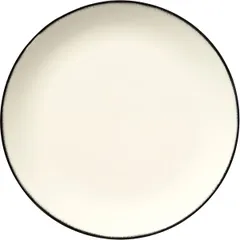 Plate “De” No. 1  porcelain  D=28cm  cream, black