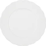 Тарелка «Поэма Лейс» десертная фарфор D=21см белый